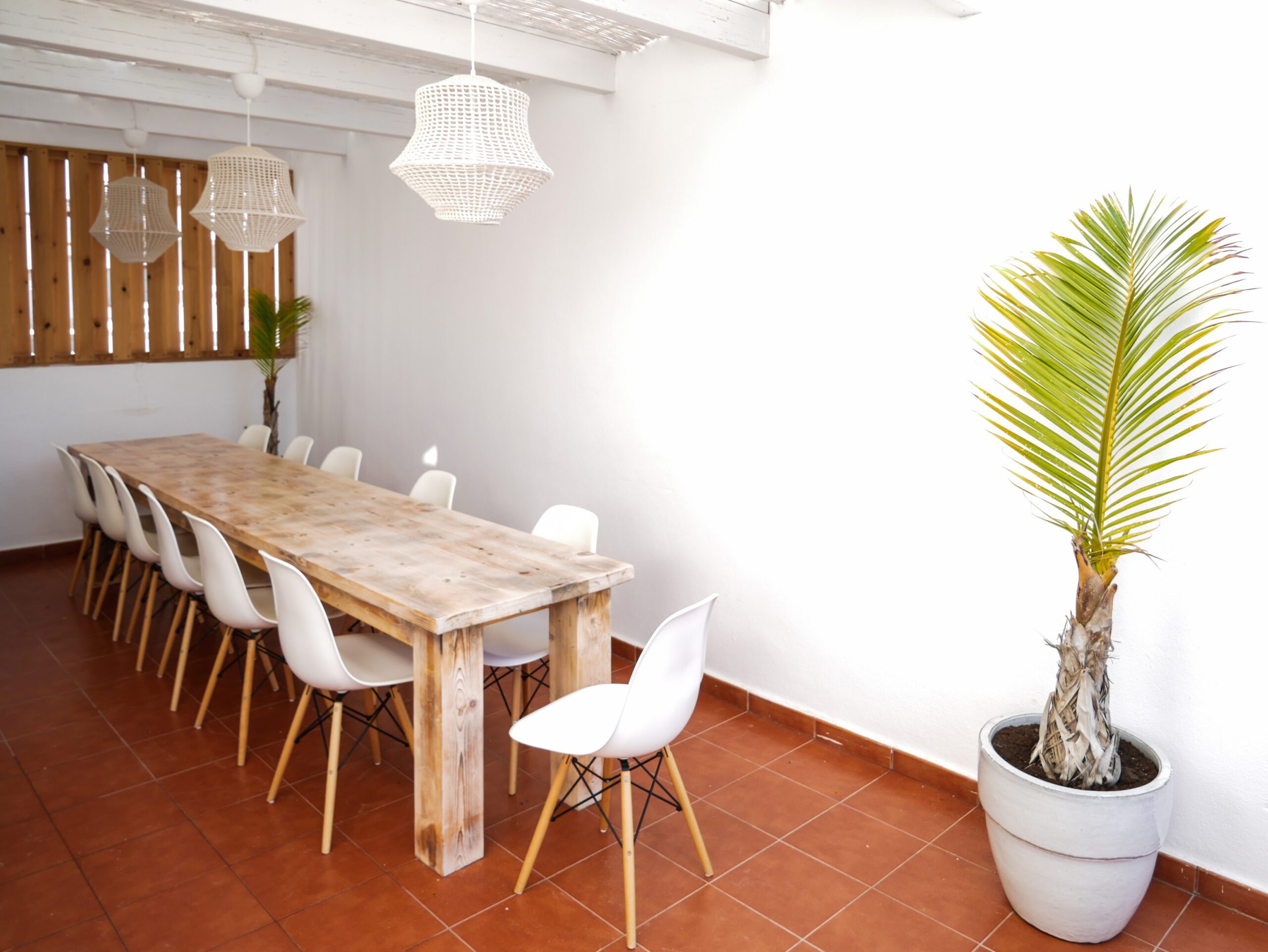 Arena Blanca zona comedor exterior