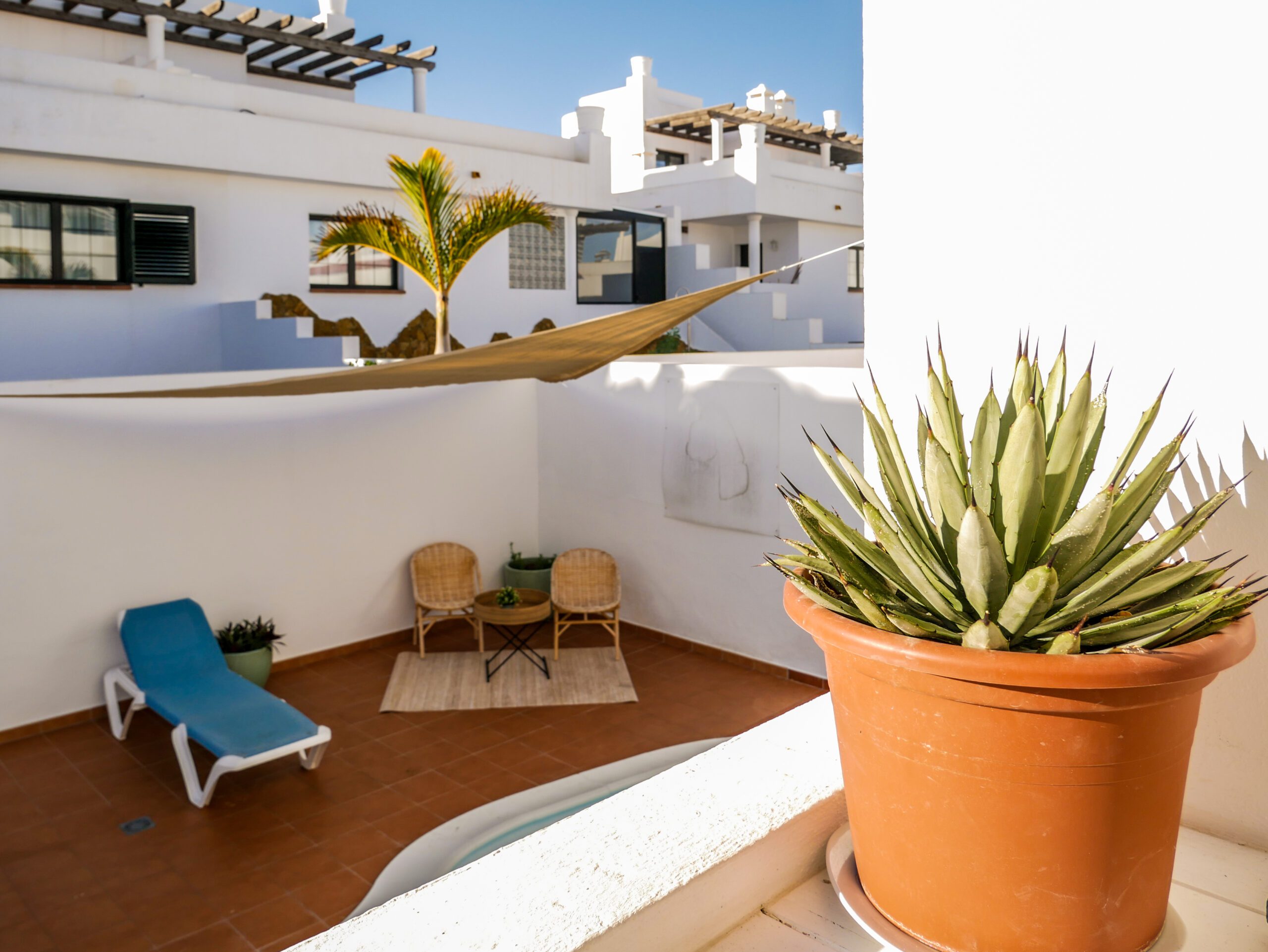 Alojamiento Arena Blanca con piscina