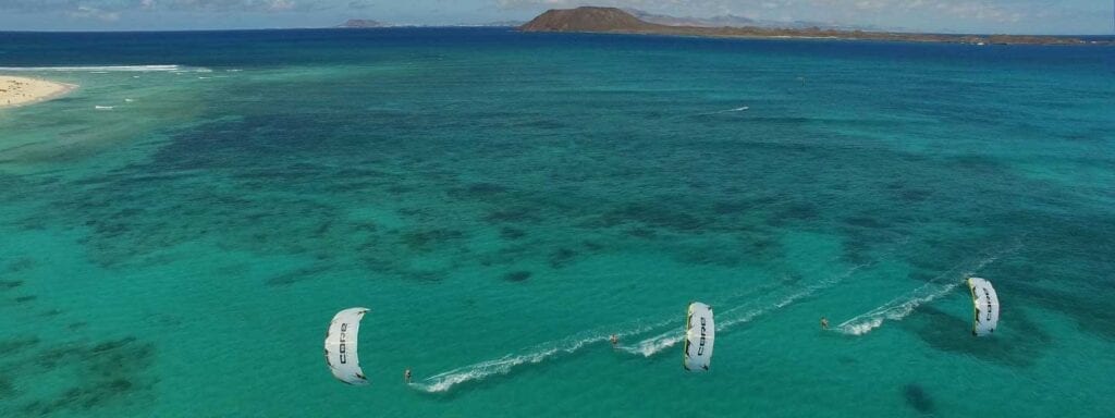 Kitesurfen am Flag Beach